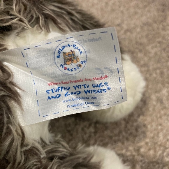 Build-A-Bear Gray and White Wolf Plush - Picture 4 of 4